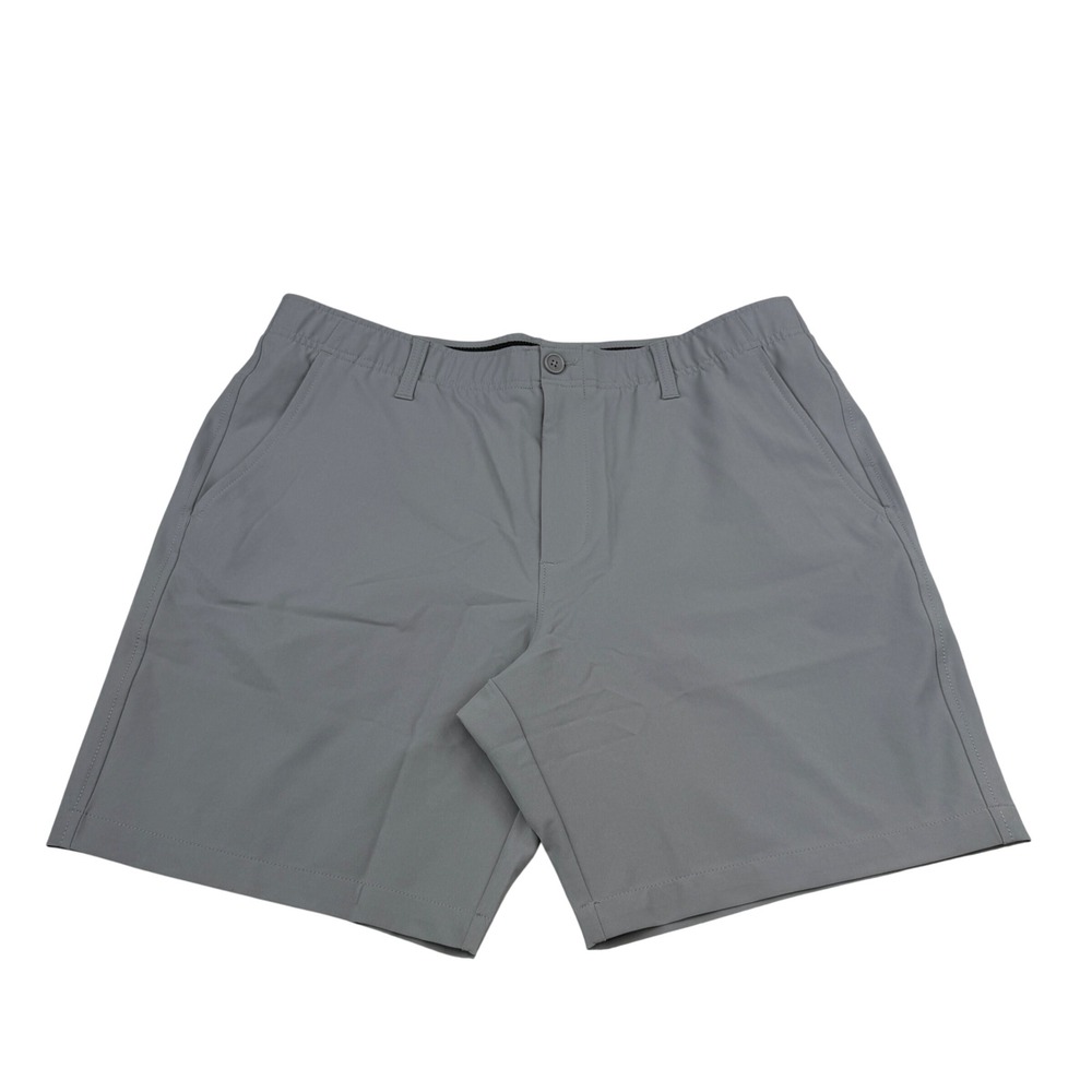 Under Armour Performance Golf Shorts Mens 38 Gray Flat Front Stretch Wicking